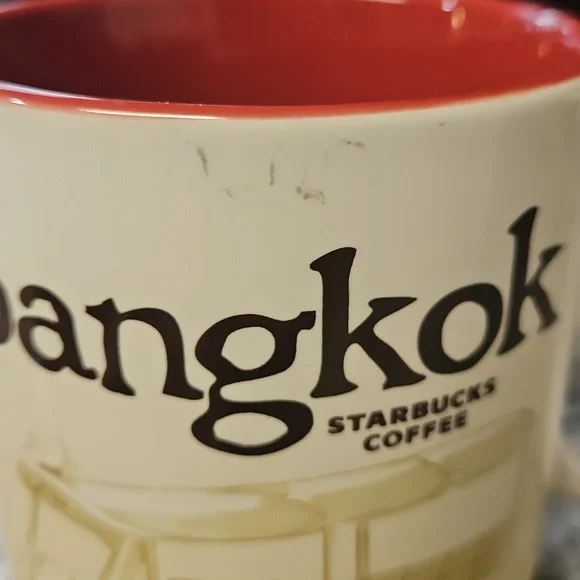 Starbucks Bangkok Mug with Red and Gold Tuk-Tuk Design - Picture 5 of 5
